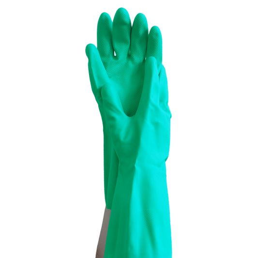 MaiMed-Safety touch chemical protection glove nitrile, green