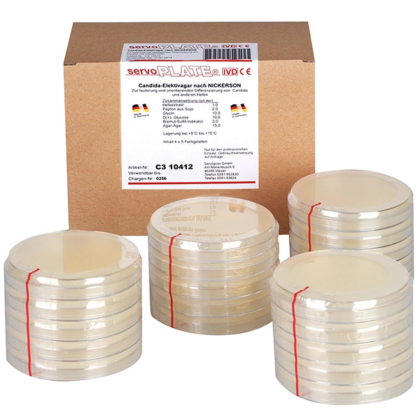 Servoplate culture media Müller Hinton Agar pack of 4 x 5 pieces | Pack (20 plates)