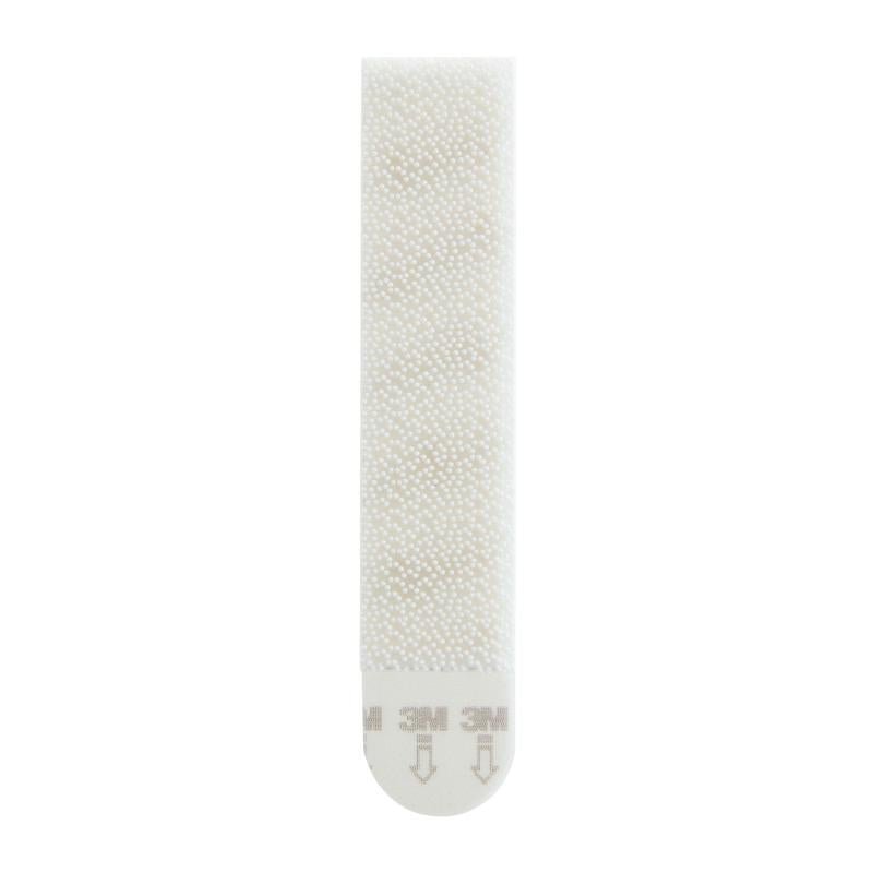 A large white Command™ Picture Hanging Strip L from 3M Deutschland GmbH, with a textured surface and rounded tab ("3M" logo & arrows), ideal for hanging pictures without nails or drilling; value pack with 6 sets (17206-6).