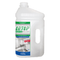 A 3-liter bottle of DR.SCHNELL ONTOP HOSPITAL BRILLIANT high-performance coating for floors, glossy, from DR.SCHNELL GmbH & Co. KGaA; with handle, screw cap, and a blue-green label with product information and a hospital corridor image.