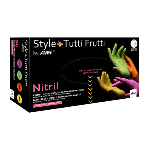 Ampri Med Comfort colorful nitrile gloves
