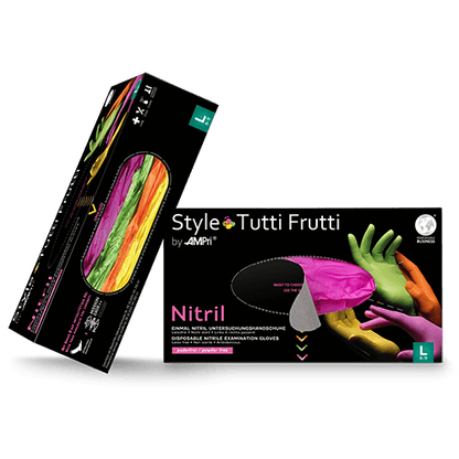 Ampri Med Comfort colorful nitrile gloves