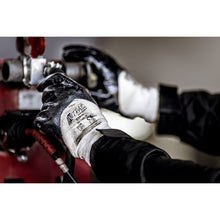 NITRAS nitrile gloves, natural color / blue