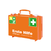 SN-CD First Aid Kit, Orange, with Contents Compliant with ÖNORM Z 1020 1