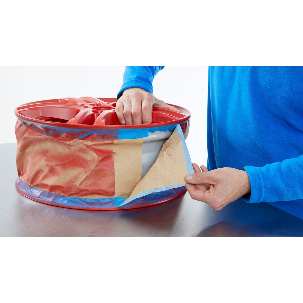 tesakrepp 4308 Blue Krepp Papierabdeckband, blau – Anwendung