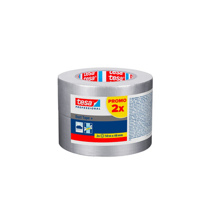 tesa 4619PRO Duct Tape+, 50 m x 48 mm, silber-grau