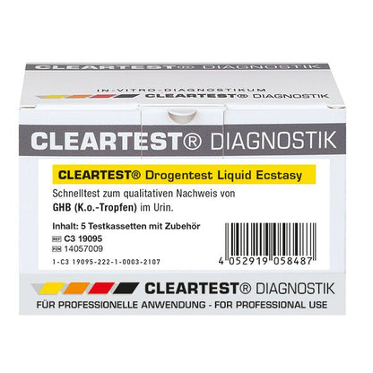 Cleartest drug test, Liquid Ecstasy Pack: 5 tests | Piece (5 tests)