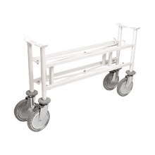 Folding chassis for stretchers