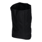 A large, empty DEISS 6508 reusable waste bag (650x870 mm, black) from EMIL DEISS KG (GmbH + Co.) made of smooth, flexible material stands upright against a plain white background.