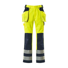 MASCOT® Almas craftsman trousers, hi-vis yellow/navy