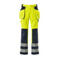 MASCOT® Almas craftsman trousers, hi-vis yellow/navy