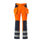 MASCOT® Almas craftsman trousers, hi-vis orange/navy