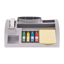 The Post-it® Desk Organizer from 3M Deutschland GmbH contains Post-it® Notes, Index, and Scotch® Magic™ Tape and offers versatile compartments for office supplies - ideal for organized storage on the desk.