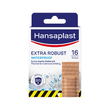 Hansaplast EXTRA ROBUST Strips, 2.6 x 7.6 cm, 16 per pack