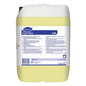 A 10-liter container of Diversey Suma Tera L56, a highly concentrated dishwashing liquid for hard water from Diversey Deutschland GmbH & Co. OHG, with a white casing, yellow liquid, blue-white label, and white cap.