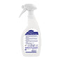 A 750 ml DI Oxivir Plus NC Spray Disinfectant Cleaner based on AHP from Diversey Deutschland GmbH & Co. OHG, ready-to-use with spray head and multilingual label for hygienic cleaning of all surfaces.