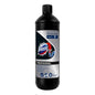 A black 1-liter bottle of DOMESTOS Professional Drain Cleaner Power Gel from Diversey Deutschland GmbH & Co. OHG with a blue-silver label - ideal as a powerful drain cleaner (unclogging) for the effective removal of blockages.