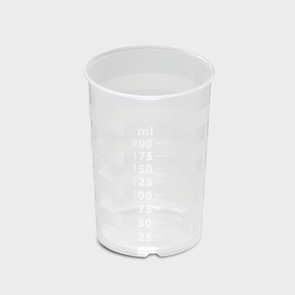 melinip sippy cup standard base 200 ml colorless-natural | Pack (10 pieces)