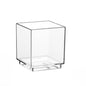 The Starpak 30 finger food bowls are clear, square PS containers (55 ml, 4.7 x 4.2 x 4.2 cm), perfect for serving or presenting, depicted against a white background; pack of 30 pieces.