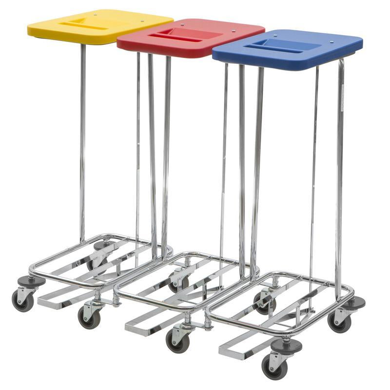 VERMOP Meditrans triple laundry basket, with lid and pedal 1 piece