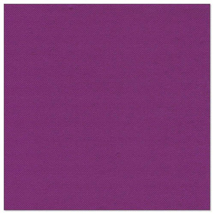 The PAPSTAR GmbH 50 napkins "ROYAL Collection" 1/4-fold, 40 x 40 cm in purple are solid violet, rectangular napkins presented against a white background.