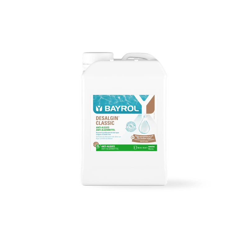 BAYROL Desalgin® CLASSIC liquid algicide concentrate against all types of algae