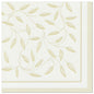 The PAPSTAR GmbH 50 napkins "ROYAL Collection" 1/4-fold 40 x 40 cm in champagne color with an elegant leaf and vine border add a touch of sophistication to any set table.