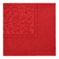 The PAPSTAR GmbH 50 Napkins "ROYAL Collection" 1/4-fold napkins (40 x 40 cm) in burgundy display a subtle paisley and floral pattern with decorative border.