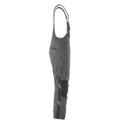 MASCOT® Leipzig dungarees, dark anthracite/black