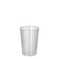 A crystal-clear Starpak 40 drinking cup (PS, 0.1l, Ø 5.5cm · 7.5cm) stands against a white background. Light text details are visible on the shrink wrap – ideal for parties and events (40 pieces).