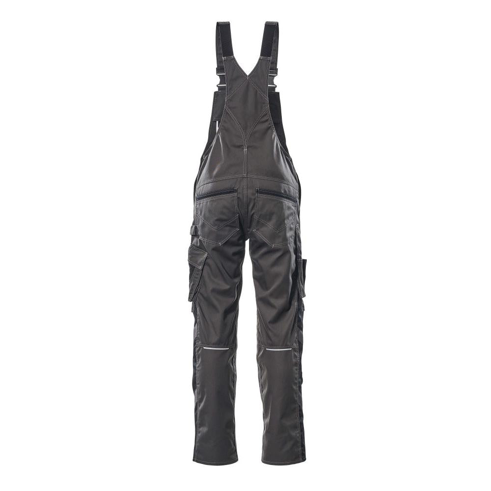 MASCOT® Augsburg dungarees, dark anthracite/black