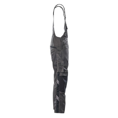 MASCOT® Augsburg dungarees, dark anthracite/black