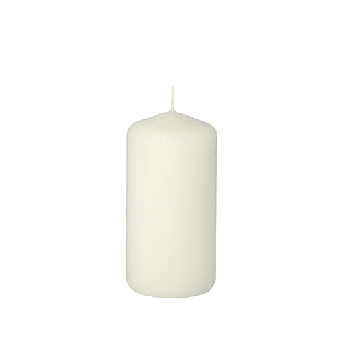 The Starpak pillar candle with extra long burning time (Ø 50 mm, 100 mm) stands upright, unlit, against a white background.