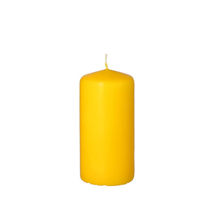 The PAPSTAR pillar candle Ø 50 mm, 100 mm from PAPSTAR GmbH made of high-quality wax with a centered wick is presented unlit against a white background – perfect as decoration.