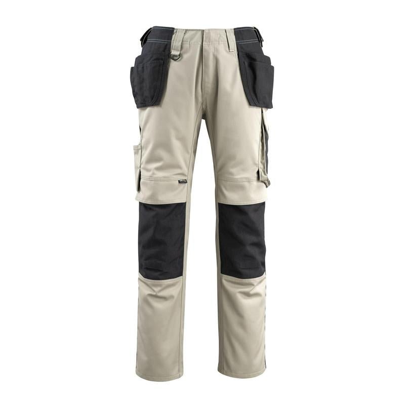 MASCOT® Bremen craftsman trousers, light khaki/black