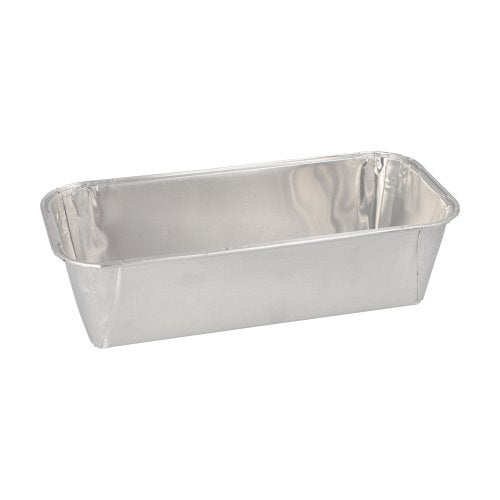 The Starpak 10 loaf pans are rectangular, disposable loaf pans made of aluminum (1.09 l, 6 cm x 10.2 cm x 23 cm) with slightly rounded corners and straight sides – ideal for baked goods – and are sold in a pack of 10.