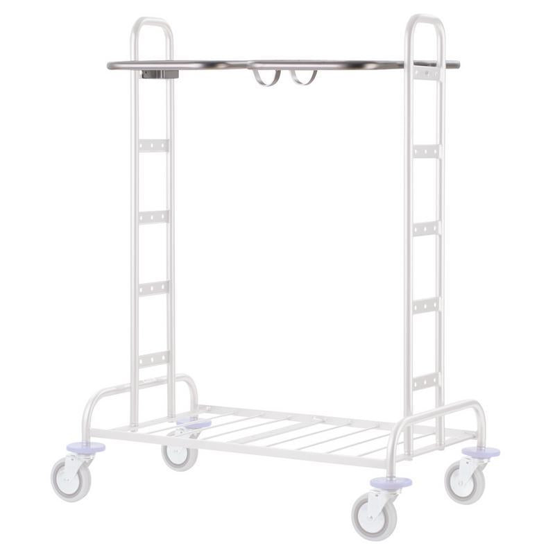 VERMOP holding frame 2 x 120 L, central, stainless steel, 67 x 50 x 6 cm