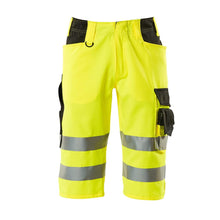 MASCOT® Luton three-quarter trousers, hi-vis yellow/black
