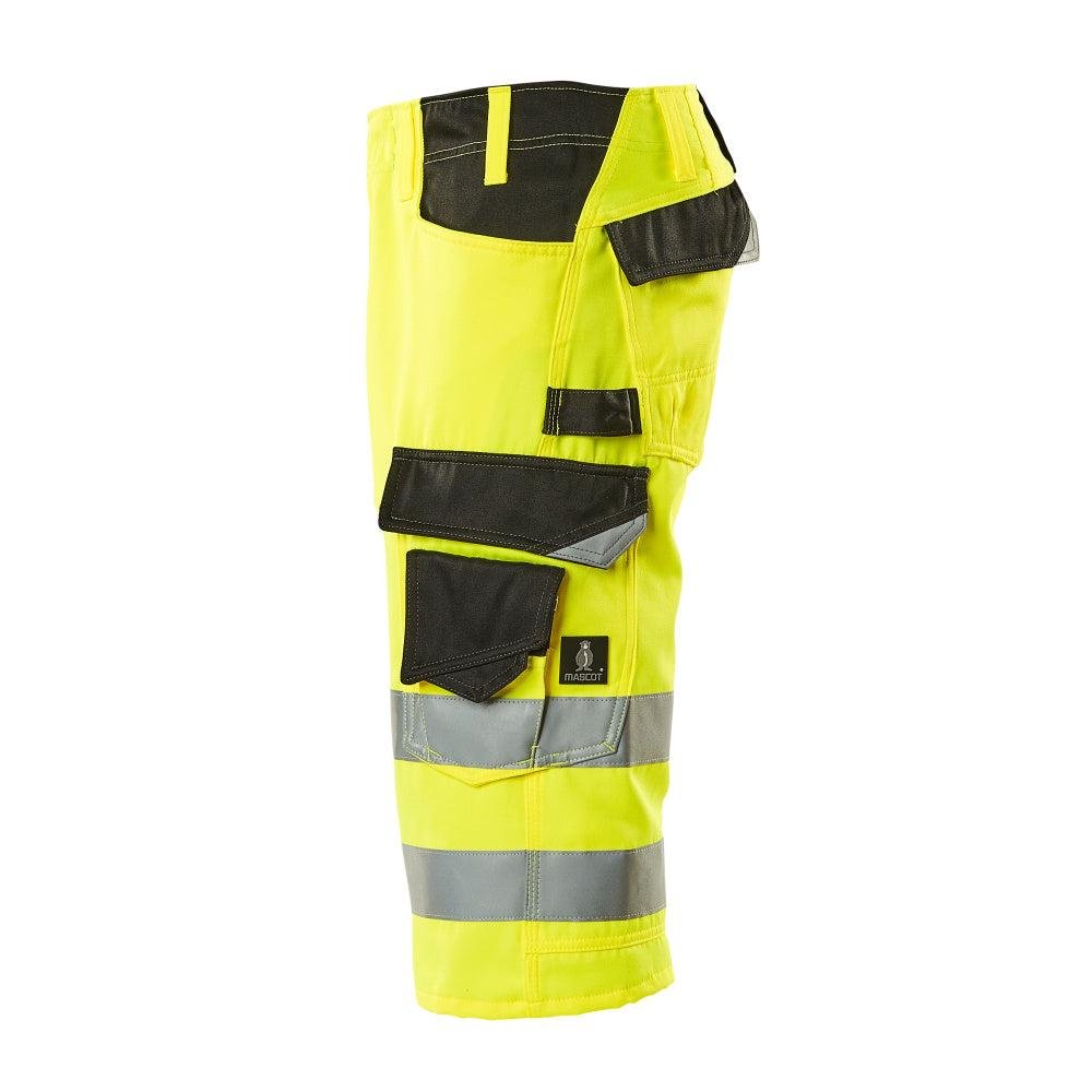MASCOT® Luton three-quarter trousers, hi-vis yellow/black