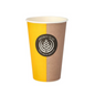 Each Starpak paper cup for hot drinks in the yellow-brown design with the central logo "Specialty To Go, fresh, hot & tasty" is perfect for enjoying your hot drinks on the go.