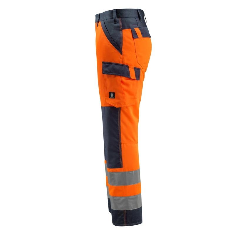 MASCOT® Maitland trousers, hi-vis orange/black-blue
