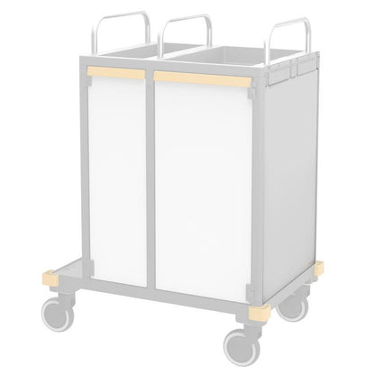 VERMOP side panel Platinum White, 714 x 497 x 3 cm | 1 piece 