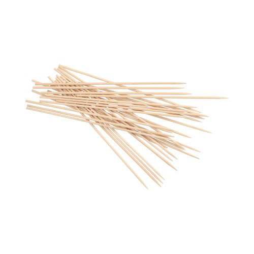 PAPSTAR Skewer sticks wood "pure" Ø 3 mm, 20 cm long - these wooden skewers from PAPSTAR GmbH (1000 pieces/carton) are ideal for eco-friendly grilling.