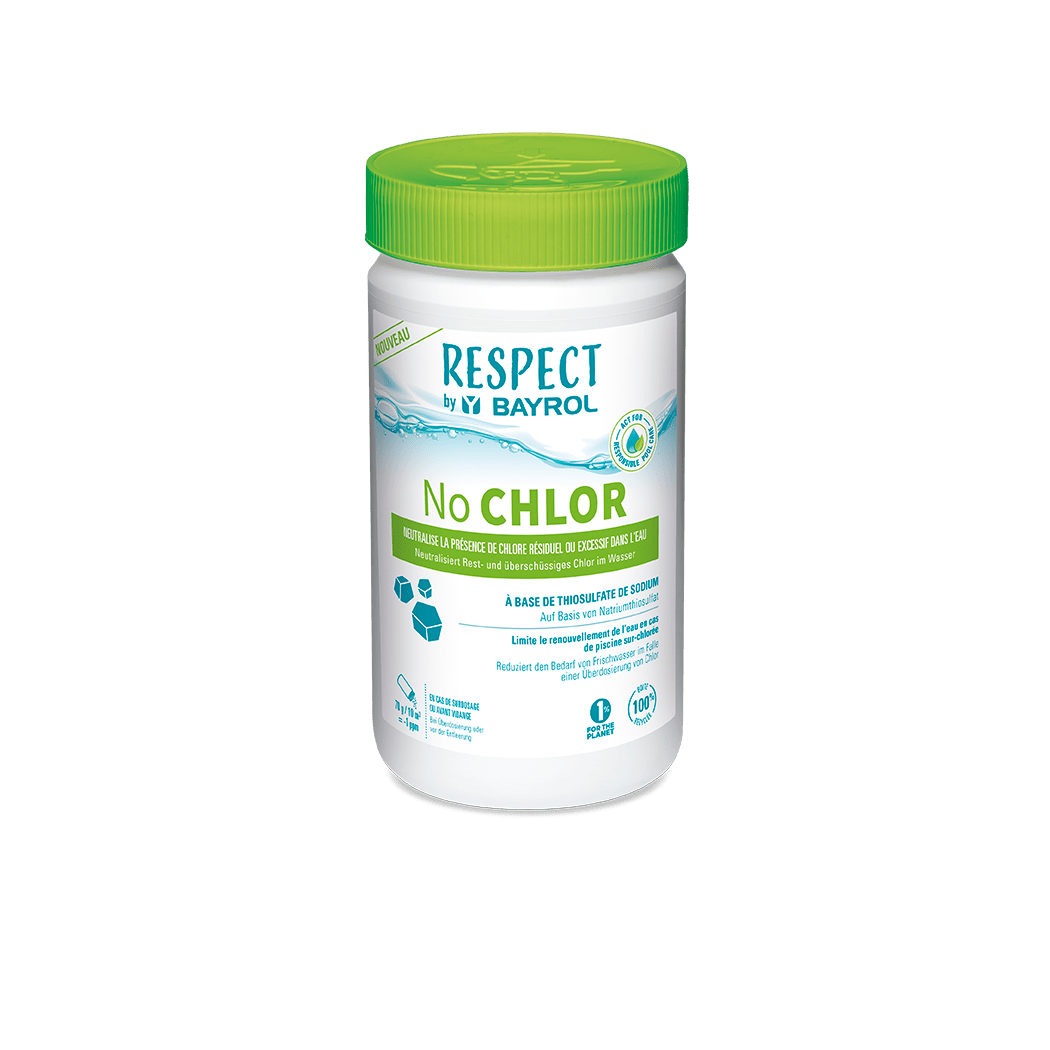 BAYROL No CHLORINE Effective neutralization of disinfectants