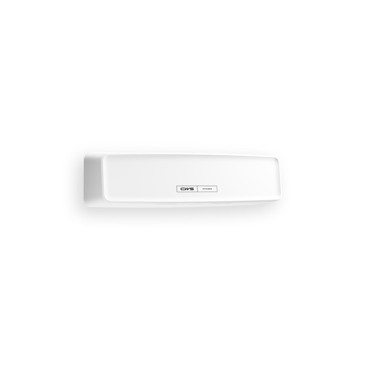 The CWS PureLine AirBar | Pack (1 piece) is a white, rectangular, wall-mounted device from the brand "CWS", designed for hygienic indoor air. Perfect for rooms requiring reliable air purification. Plain white background.