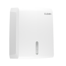 Clear+ Falthandtuchspender weiß