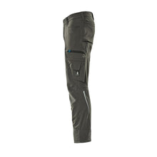 Trousers with knee pockets, stretch, light trousers, dark anthracite