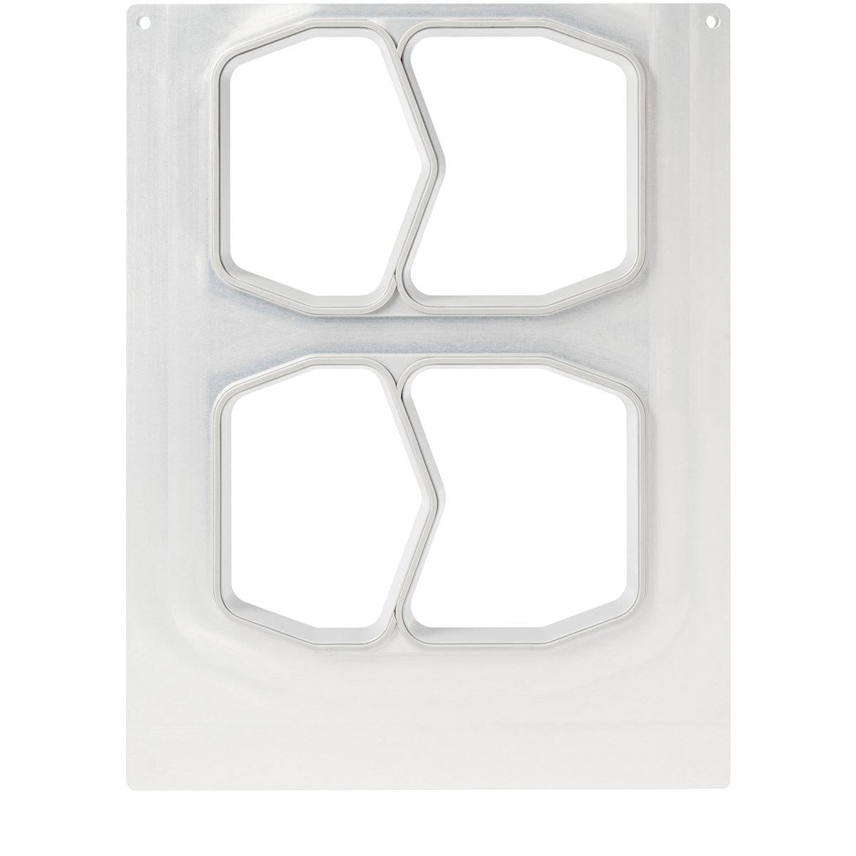 Die Kassette DF15/25 2-comp von Duni GmbH ist ein Metalltablett mit zwei Fächern für PP-Schale HMR 540/400 ml. Ihr kantiges Design und die glatte, spiegelnde Oberfläche machen sie perfekt für die stilvolle Lebensmittel Präsentation und Gastronomie Aufbewahrung.