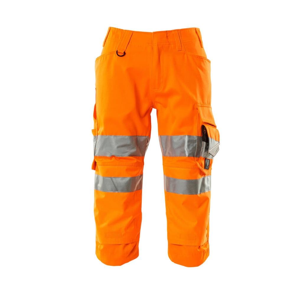 Three-quarter length trousers with knee pockets Three-quarter length trousers