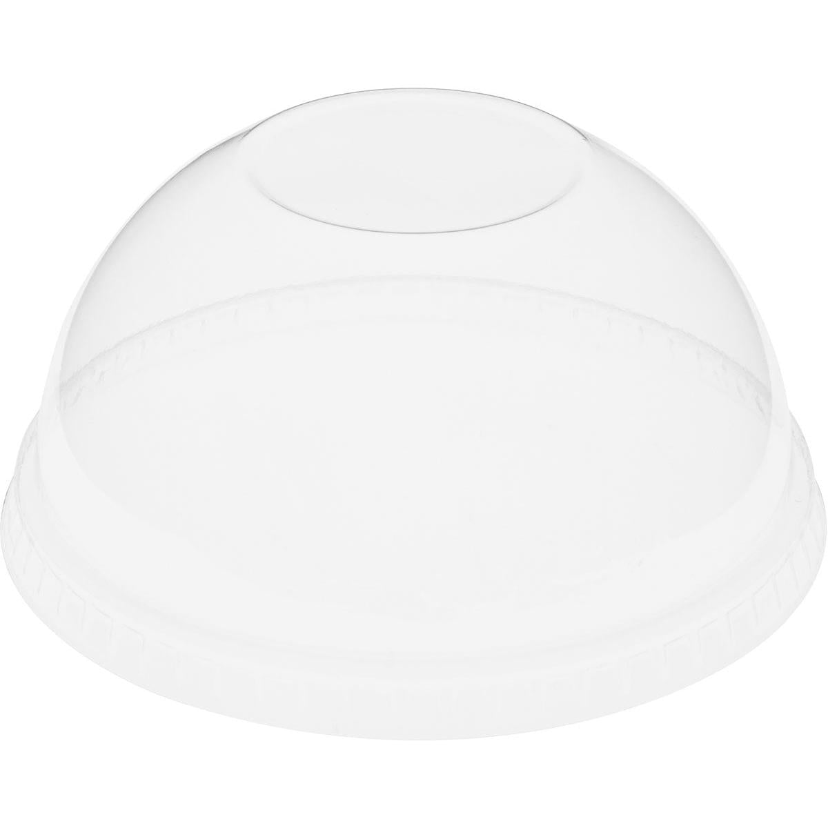 The dome lid without opening for 188001-2 from Duni GmbH is a transparent rPET dome lid, ideal for cold drinks and toppings. The packaging contains 60 pieces - perfect for large events or cafes.